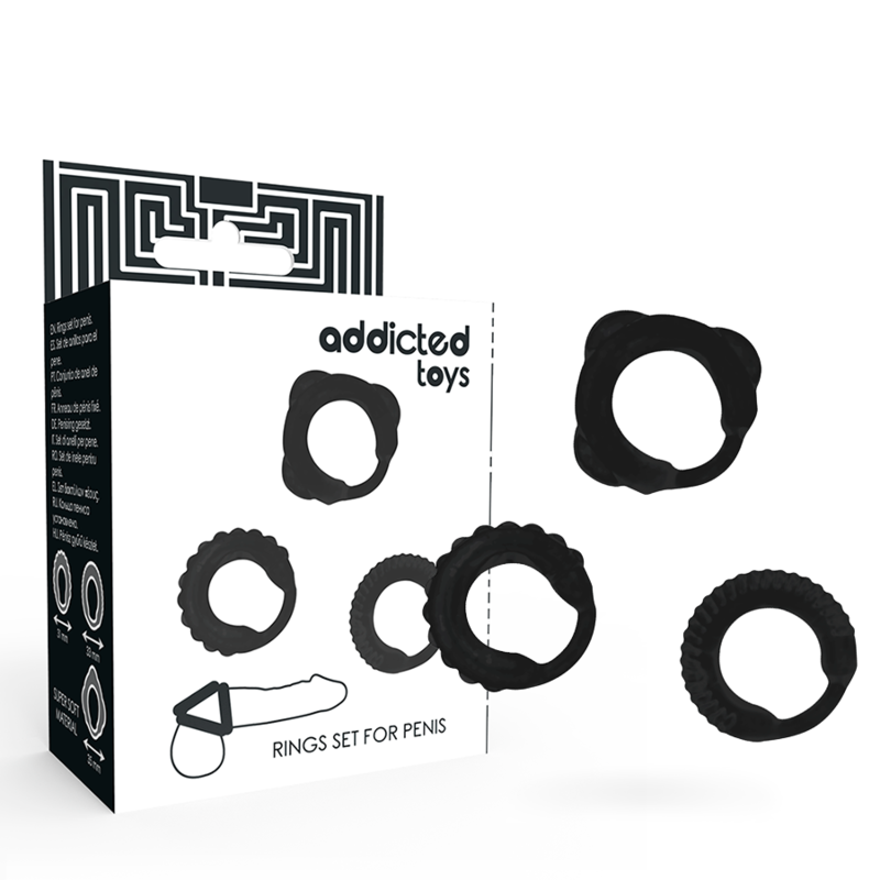 Addicted Toys - Ensemble C-Ring Noir